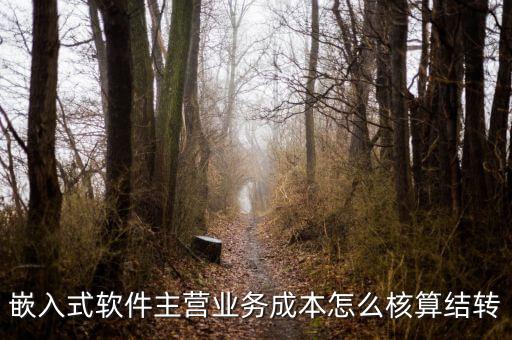 嵌入式軟件成本如何確定，嵌入式軟件主營業(yè)務成本怎么核算結(jié)轉(zhuǎn)