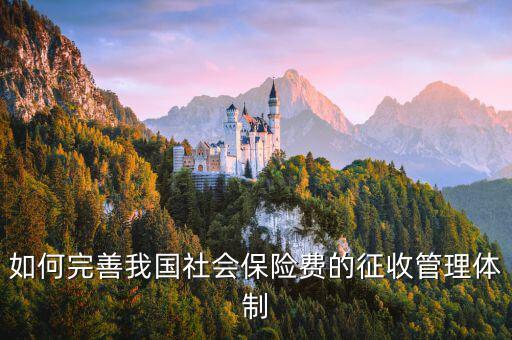 如何促進(jìn)社保費(fèi)征管，如何完善我國社會保險費(fèi)的征收管理體制