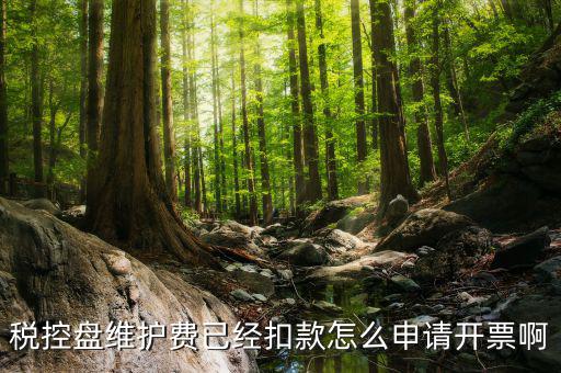 如何通過微信交納稅控盤繼費(fèi)，稅控盤維護(hù)費(fèi)已經(jīng)扣款怎么申請開票啊