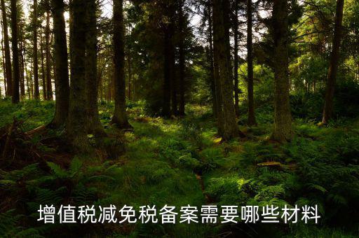 如何辦理納稅人減免稅備案登記，增值稅減免稅備案需要哪些材料