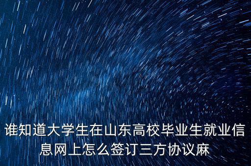 如何網(wǎng)上簽三方協(xié)議，網(wǎng)上簽三方協(xié)議的問題