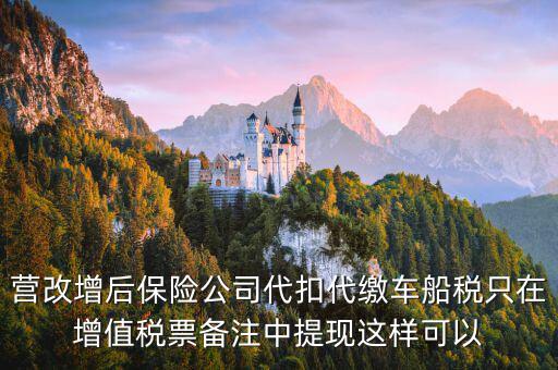 營改增車船稅如何入賬，營改增后車船稅發(fā)票如何入賬