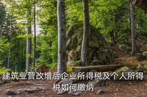 營改增后企業(yè)所得稅如何繳納，營改增后施工企業(yè)所得稅怎樣繳