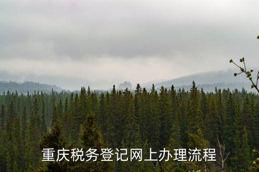 重慶稅務登記網(wǎng)上辦理流程