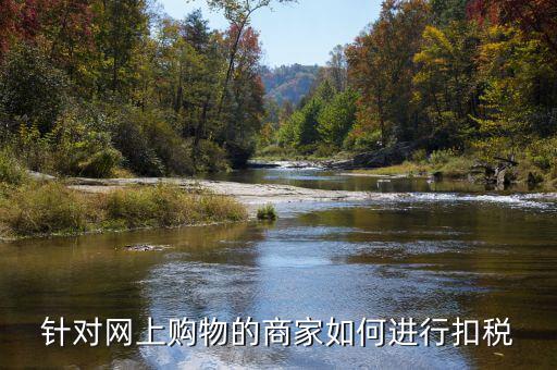 針對網(wǎng)上購物的商家如何進(jìn)行扣稅