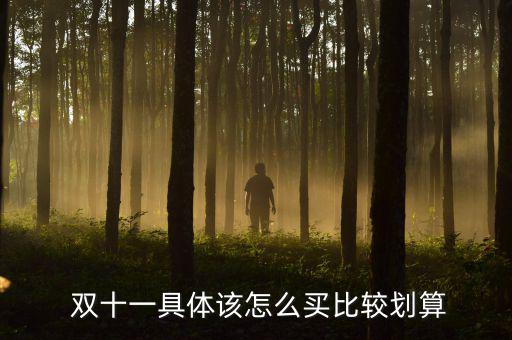 雙十一怎么省錢(qián),雙十買(mǎi)什么?記住三句話!