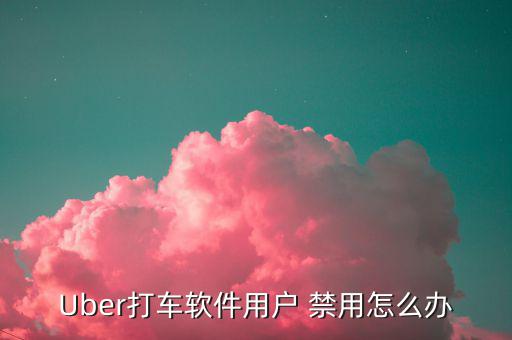 Uber打車(chē)軟件用戶(hù) 禁用怎么辦