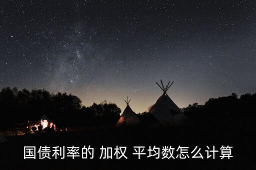 國債利率的 加權 平均數(shù)怎么計算