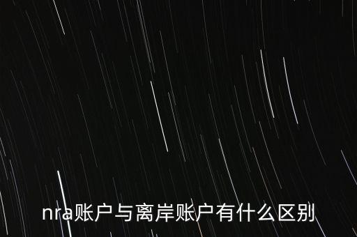 nra賬戶是什么意，NRA賬戶屬于以下哪種賬戶性質(zhì)
