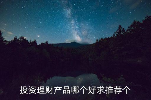 投資理財(cái)選什么好，投資理財(cái)產(chǎn)品哪個(gè)好求推薦個(gè)
