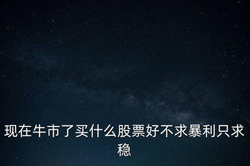 牛市買什么股，現(xiàn)在牛市了買什么股票好不求暴利只求穩(wěn)