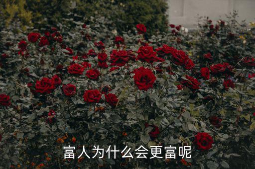 富人為什么越來越富，為什么富人越來越富