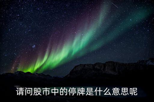 什么是停牌一小時(shí)的股票，股票中停牌1小SZ000是什么意思呢