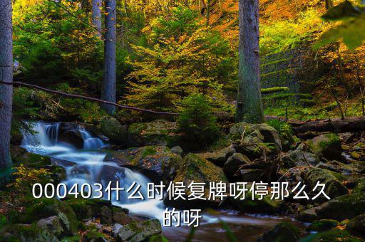 2014成飛集成什么時(shí)候復(fù)牌，000403什么時(shí)候復(fù)牌呀停那么久的呀