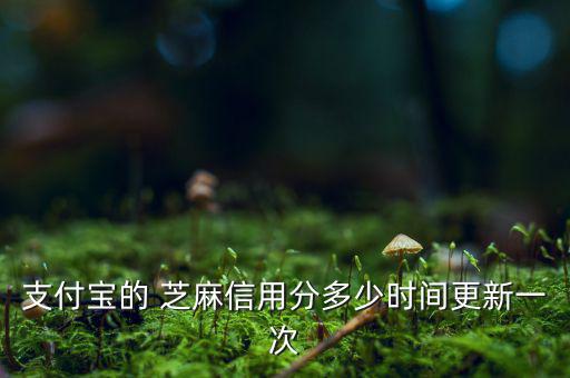 芝麻信用分什么時候更新，支付寶的 芝麻信用分多少時間更新一次