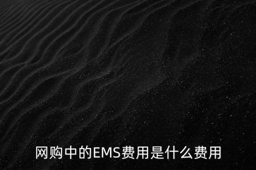 網購中的EMS費用是什么費用