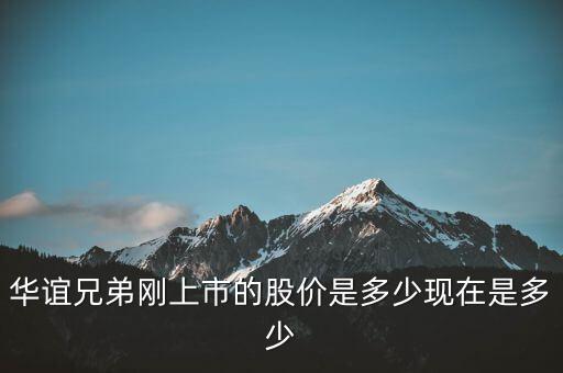 華誼兄弟剛上市的股價是多少現在是多少