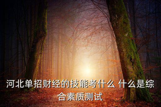 財經(jīng)素養(yǎng)考什么，春季高考財經(jīng)基礎理論和專業(yè)基礎技能考什么