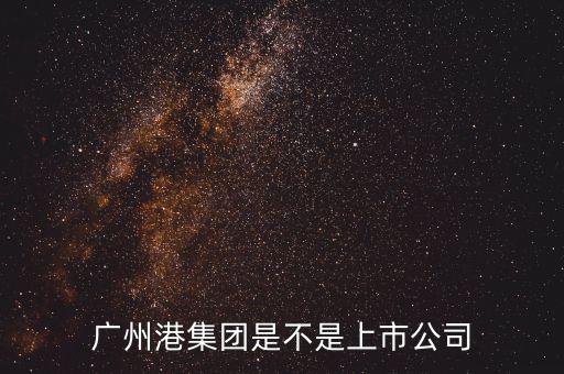 廣州港集團(tuán)什么時候上市，廣州港集團(tuán)是不是上市公司