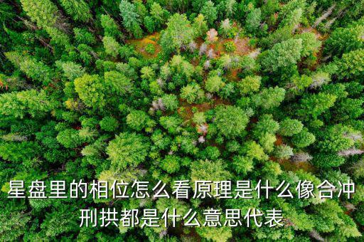 華相是什么意思，星盤里的相位怎么看原理是什么像合沖刑拱都是什么意思代表