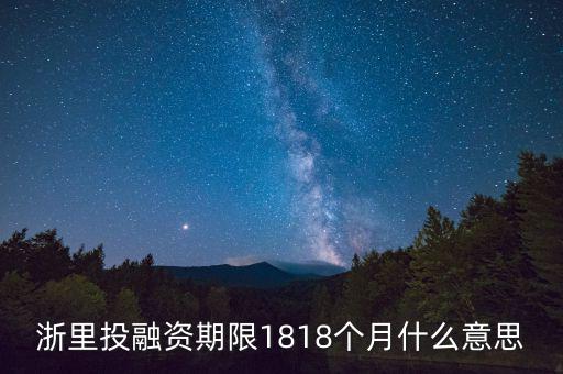 融資期限是什么意思，投資期限與融資期限是不是一個意思