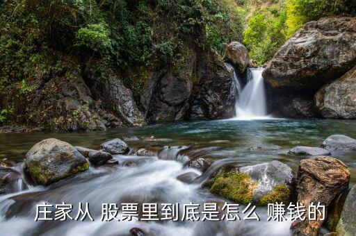  莊家從 股票里到底是怎么 賺錢(qián)的