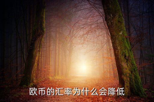歐元為什么下跌，歐元下跌的真正原因是什么