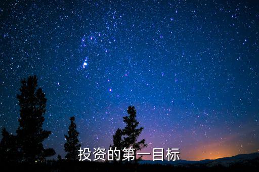 投資目標(biāo)是什么，企業(yè)投資戰(zhàn)略收益性目標(biāo)有哪些