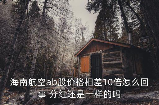 海航b股是什么意思，海南航空ab股價(jià)格相差10倍怎么回事 分紅還是一樣的嗎