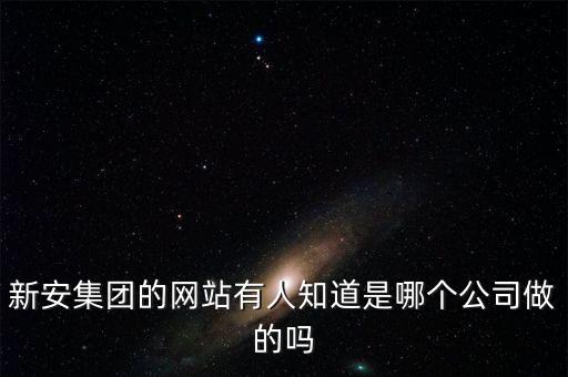 新安股份做什么的，新安集團(tuán)的網(wǎng)站有人知道是哪個(gè)公司做的嗎