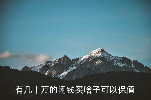 閑錢買什么最保值，手頭有點閑錢想買點有收藏價值的東西有什么好的東西