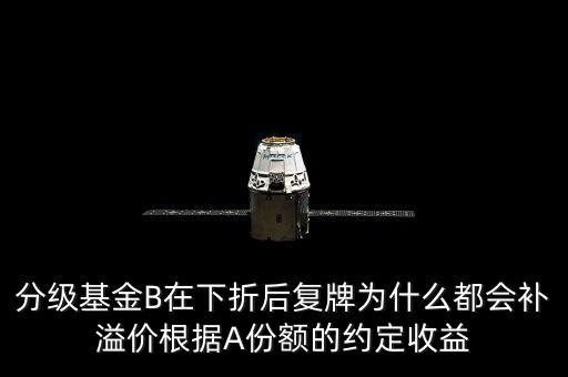 分級基金B(yǎng)在下折后復牌為什么都會補溢價根據A份額的約定收益