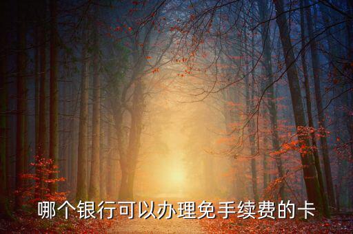 什么銀行的卡不用工本費，哪種銀行卡辦理時不需要工本費和年費