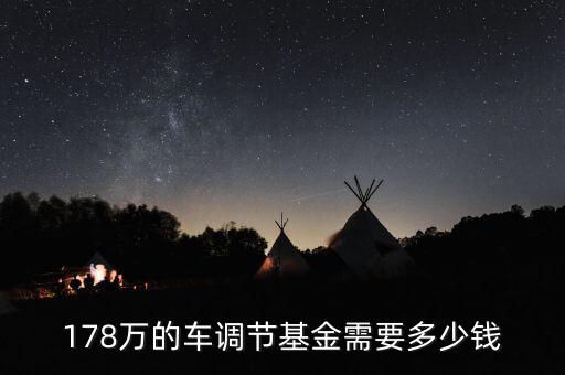 買車的調(diào)節(jié)基金是什么，178萬的車調(diào)節(jié)基金需要多少錢