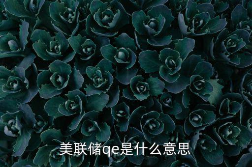 美國為什么要qe，美聯(lián)儲(chǔ)qe是什么意思