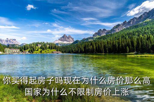國家為什么不控制房價，為什么房子的價格就控制不下來呢
