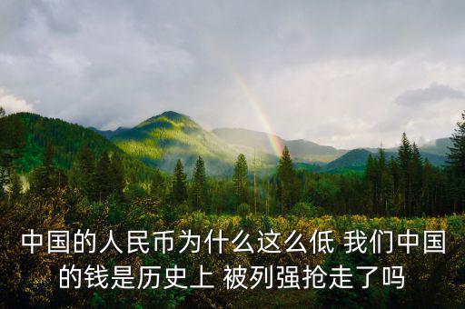 中國富強金融為什么價格這低，中國的銀行股為什么這么便宜