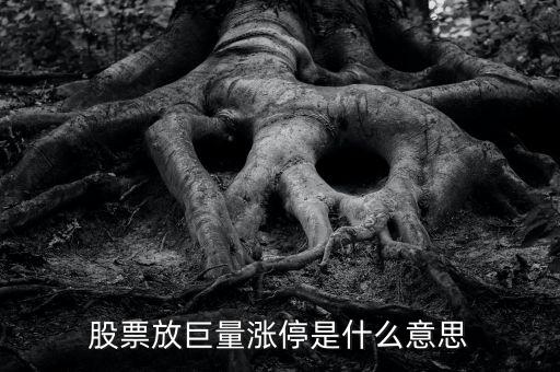 放巨量漲停意味著什么，放巨量拉漲停板說(shuō)明什么