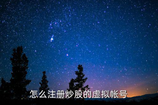 虛擬證券賬戶是什么，什么叫股票的虛擬賬戶