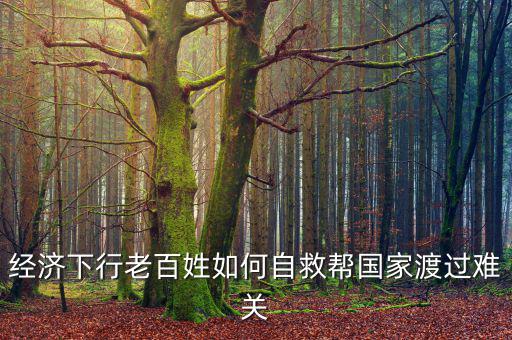 中國為什么經(jīng)濟(jì)下行老百姓怎么辦，經(jīng)濟(jì)下行老百姓如何自救幫國家渡過難關(guān)