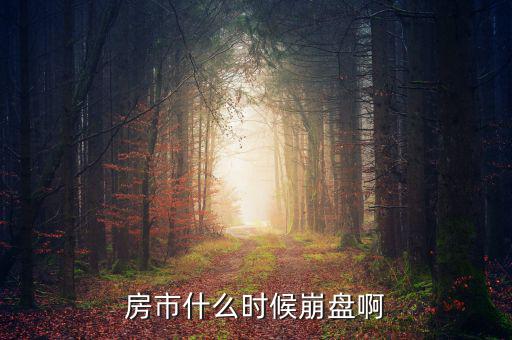 中國(guó)房產(chǎn)什么時(shí)候崩盤(pán)，中國(guó)的房市什么時(shí)候崩潰