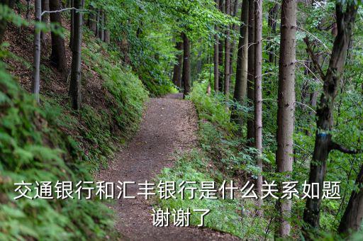 交通銀行和匯豐銀行什么關(guān)系，請問 交通銀行與匯豐銀行在業(yè)務(wù)上有什么關(guān)系嗎
