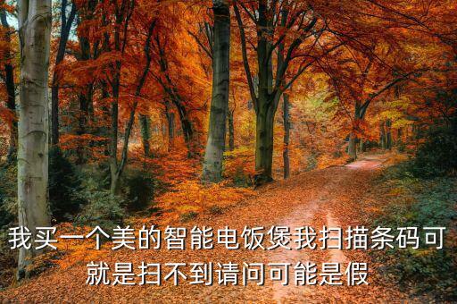 為什么美的電飯煲掃不出二維碼，我買一個(gè)美的智能電飯煲我掃描條碼可就是掃不到請(qǐng)問(wèn)可能是假