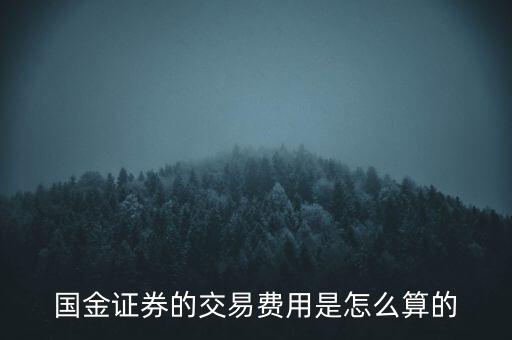 國金融資開倉費(fèi)用是什么，國金證券的交易費(fèi)用是怎么算的