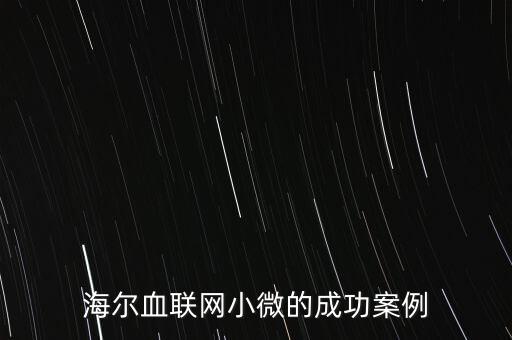 什么海爾小微，海爾小微公司簽合同沒有海爾倆字