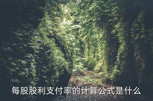 股利支付率什么意思，每股股利支付率的計(jì)算公式是什么