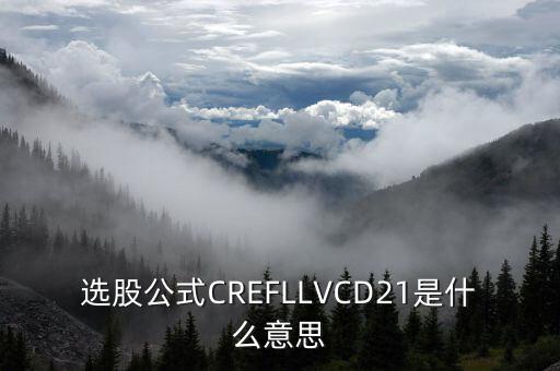 股票里的D2什么意思，選股公式CREFLLVCD21是什么意思
