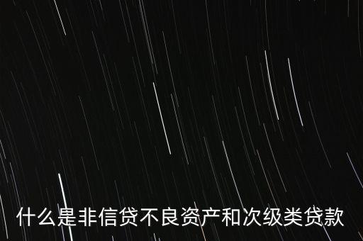 什么是非信貸業(yè)務(wù)，非信貸資產(chǎn)的分類