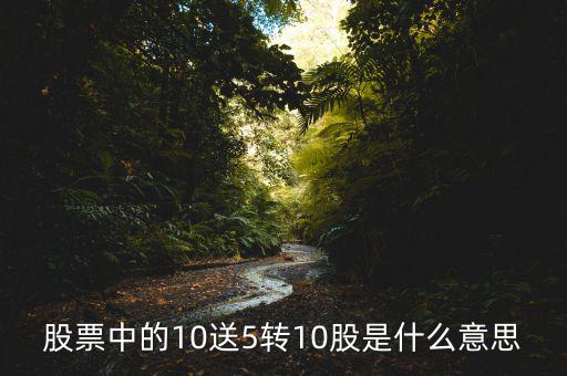 股票中的10送5轉10股是什么意思