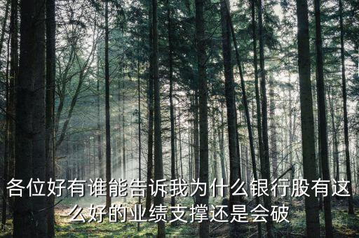 銀行股為什么破凈，為什么銀行股有這么好的業(yè)績支撐凈資產(chǎn)收益率又這么高還是會(huì)